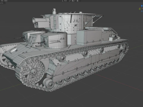 Carro armato medio T 28 Modello 3D