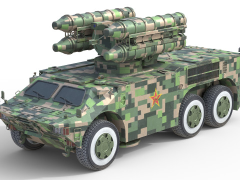 5 Military Vehicles Collection v40 3D Model