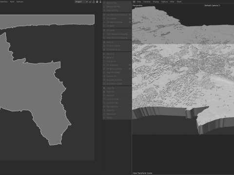Aachen terrain city 3D Model