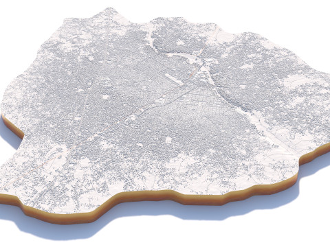 Aba Terrain city Nigiria 3D 모델
