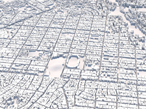 Aba Terrain city Nigiria 3D 모델
