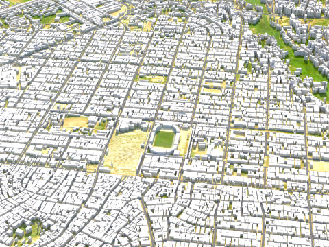 Aba Terrain city Nigiria 3D 모델