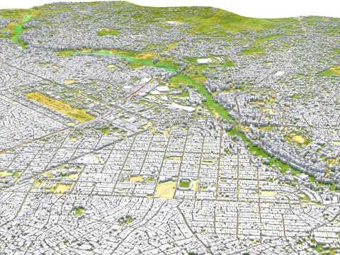 Aba Terrain city Nigiria 3D 모델