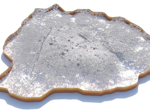 Aba Terrain Stadt Nigeria 3D Modell