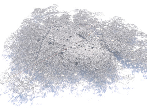 Aba Terrain city Nigiria 3D 모델