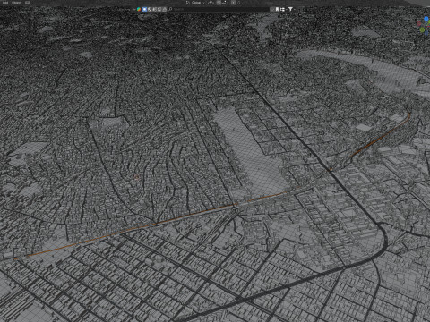 Aba Terrain city Nigiria 3D 모델