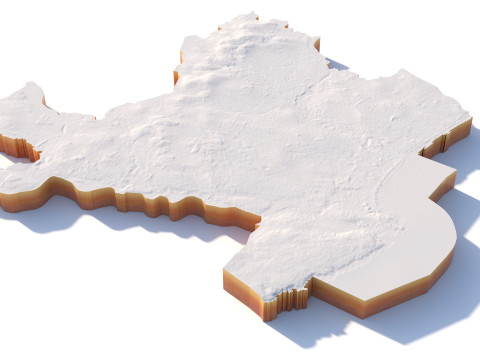 Aberdeen terrain city 3D Model