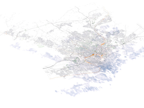 Aberdeen terrain city 3D Model