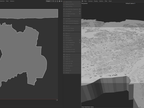 Aberdeen terrain city 3D Model