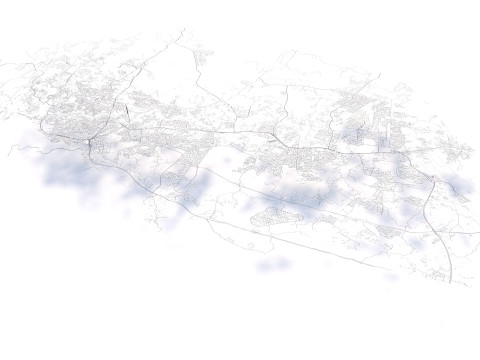 Abha Terrain city Saudi Arabia 3D Model