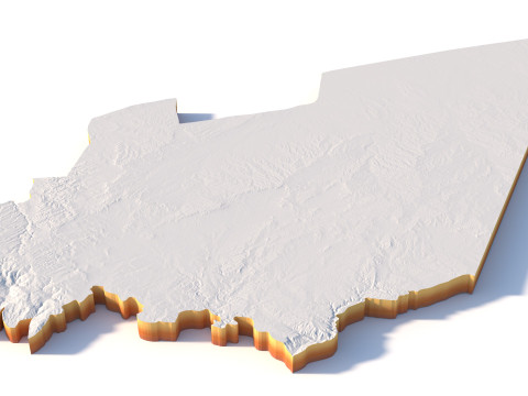Amman Capital Terrain city Jorden 3D Modell