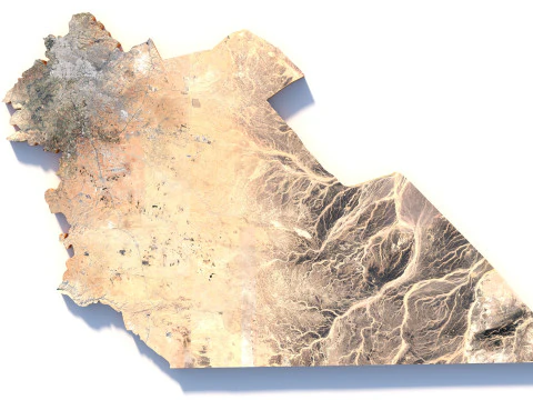 Amman Capital Terrain city Jorden 3D Model
