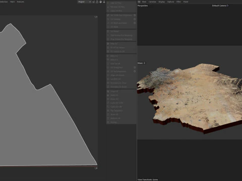 Amman Capital Terrain city Jorden 3D Model