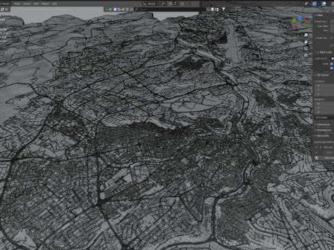 Amman Capital Terrain city Jorden 3D Modell