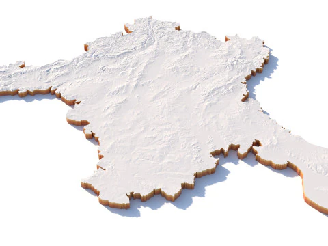 Ankara Terrain city Turkey 3D Model