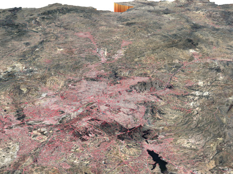 Ankara Terrain city Turkey 3D Model