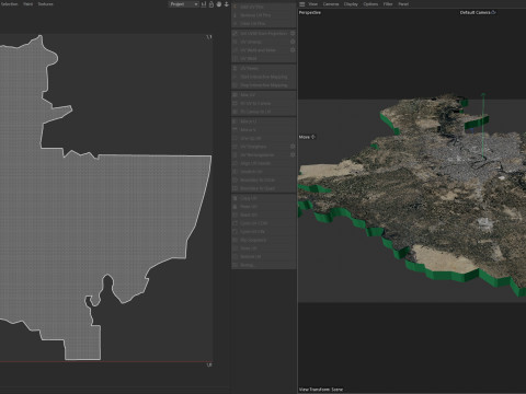 Baghdad Terrain city Iraq 3D Model