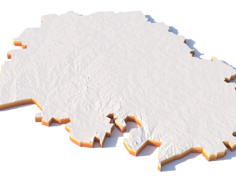 Bangalore Terrain city Bengaluru in India 3D 模型