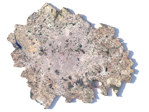 Bangalore Terrain city Bengaluru in India 3D 模型