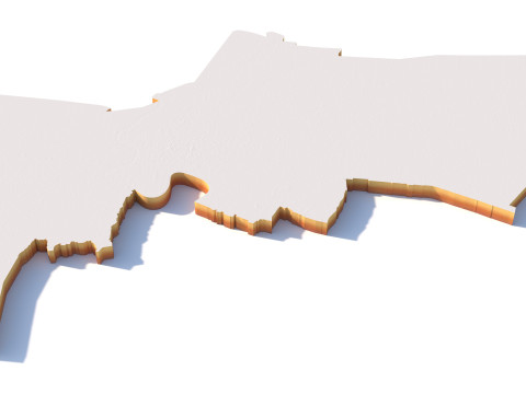 バンコク地形都市タイ 3Dモデル