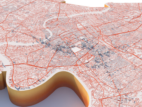 バンコク地形都市タイ 3Dモデル