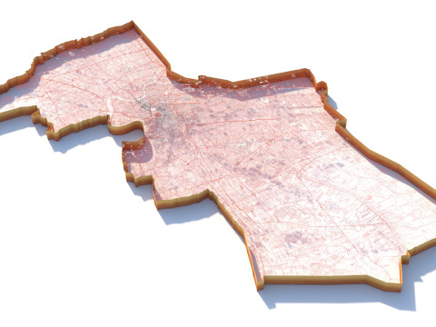 バンコク地形都市タイ 3Dモデル