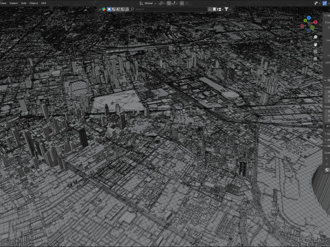 バンコク地形都市タイ 3Dモデル