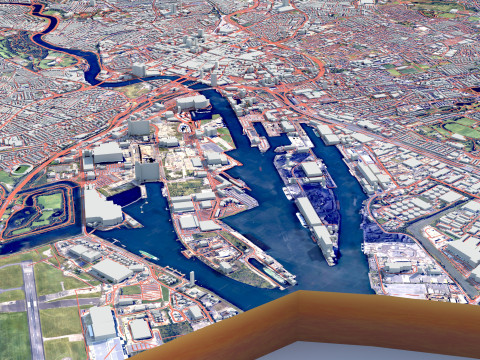 Belfast Northern Terrain city Ireland UK Modelo 3D