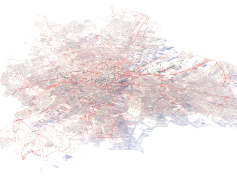 Belfast Northern Terrain city Ireland UK Modelo 3D