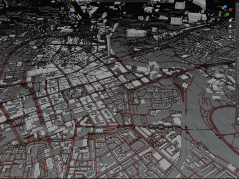 Belfast Northern Terrain city Ireland UK Modelo 3D