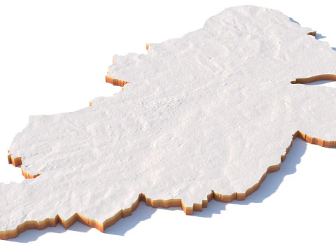 Birmingham Terrain city United Kingdom 3D Model