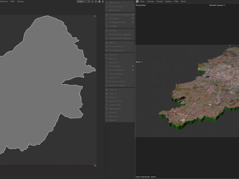 Birmingham Terrain city United Kingdom 3D Model