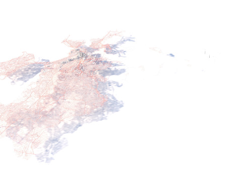 Boston Terrain city Massachusetts USA 3D Model