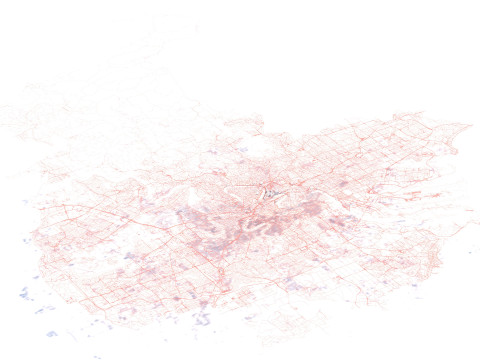 Brisbane Terrain city in Australia 3Dモデル