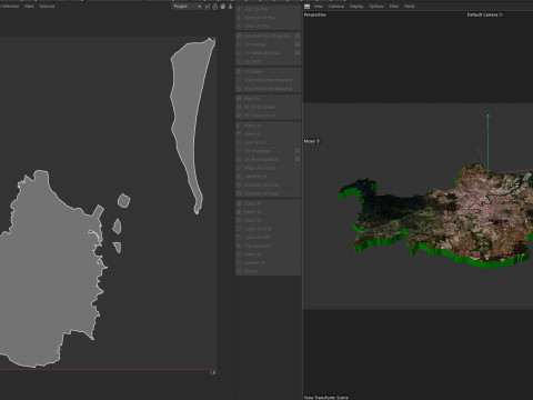 Brisbane Terrain city in Australia 3Dモデル