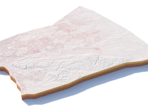 Cairo Terrain city Egypt 3D Model