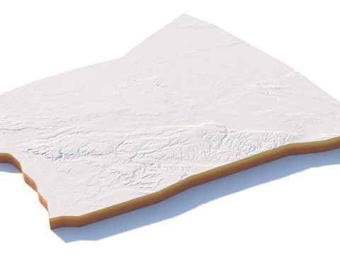Cairo Terrain city Egypt 3D Model
