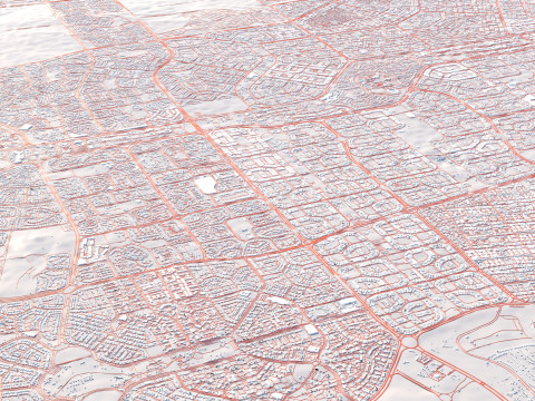 Cairo Terrain city Egypt Modelo 3D