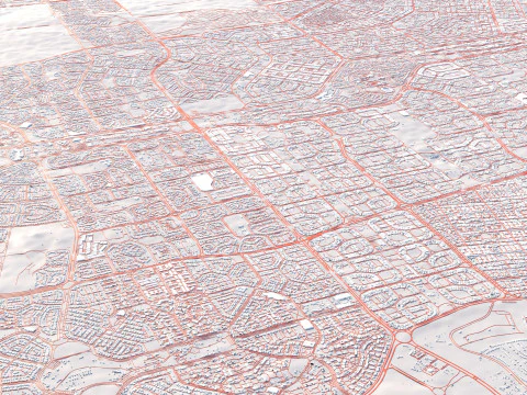 Cairo Terrain city Egypt 3D Model