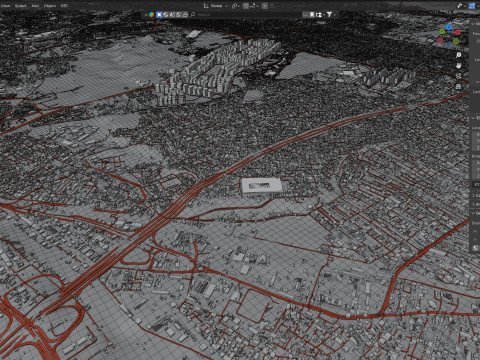 Cairo Terrain city Egypt Modelo 3D