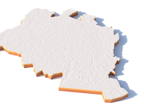 Chandigarh Terrain Stadt Punjab Indien 3D Modell