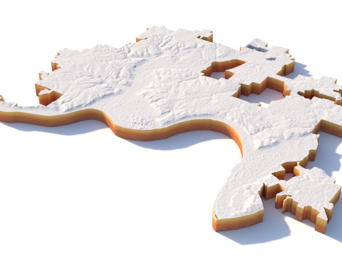 Cincinnati Terrain city Ohio USA Model 3D