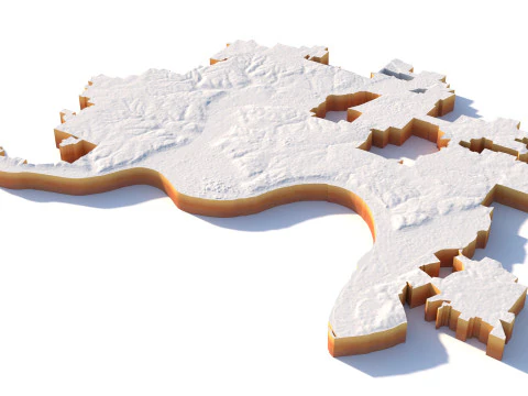 Cincinnati Gel&auml;ndestadt Ohio USA 3D Modell