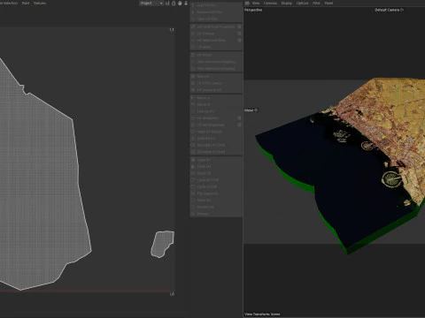 Dubai Terrain city United Arab Emirates 3D Model