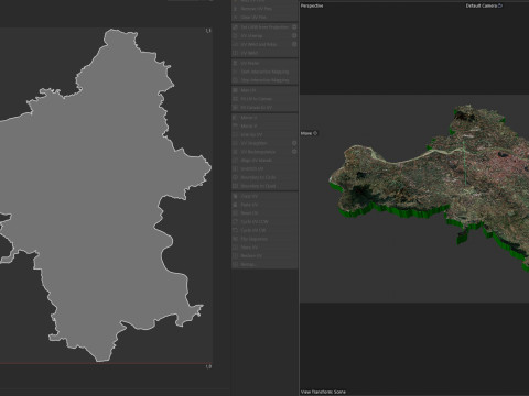 Hanoi Terrain city Vietnam Model 3D