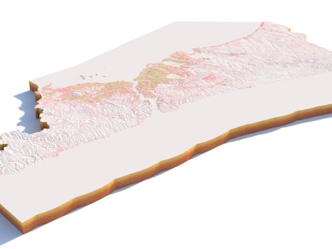 इस्तांबुल भू-भागीय शहर तुर्की 3D मॉडल