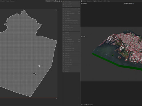 Jersey Terrain city Newark in New York 3D Model