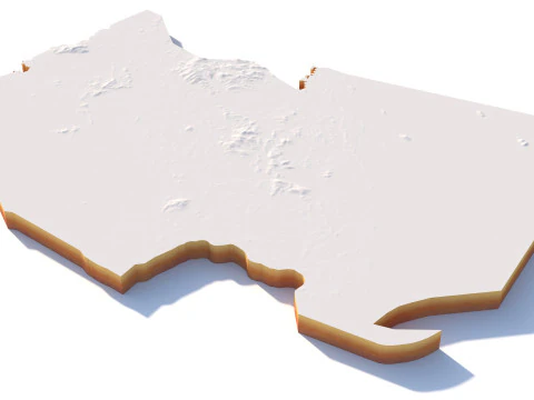 Johor Terrain ville Malaisie Modèle 3D