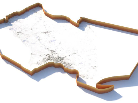 Johor Terrain ville Malaisie Modèle 3D