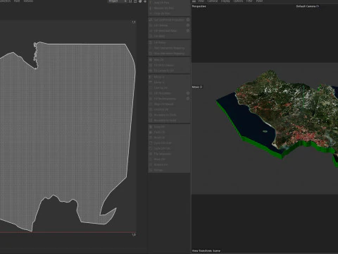 Johor Terrain ville Malaisie Modèle 3D